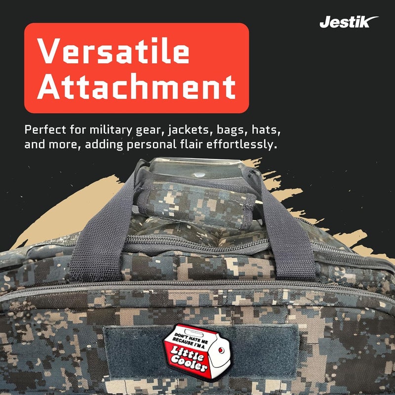 Jestik رقعة PVC، رقع مضحكة، رقعة معنوية تكتيكية فكاهية مع مشبك وحلقة، رقع لطيفة للحقائب، الزي العسكري، الجينز، السترات، السترات الواقية، القبعات والمزيد - ليتل كولر - Image 3